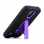 Wholesale Samsung Galaxy S5 SM-G900 Armor Hybrid Case with Stand (Black Purple)